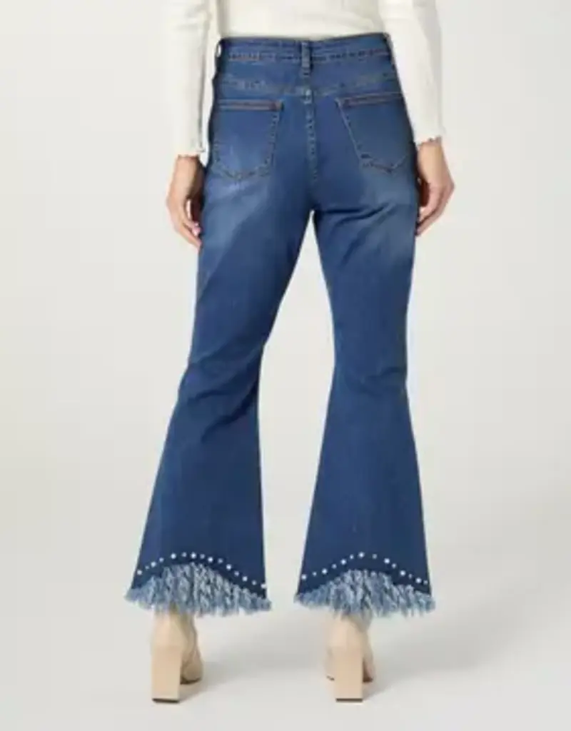 Bambu Soft Flare Ankle with Embellished Fringe