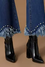 Bambu Soft Flare Ankle with Embellished Fringe