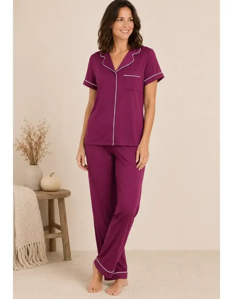 Yummy Top & Pull On Pant Pj Set