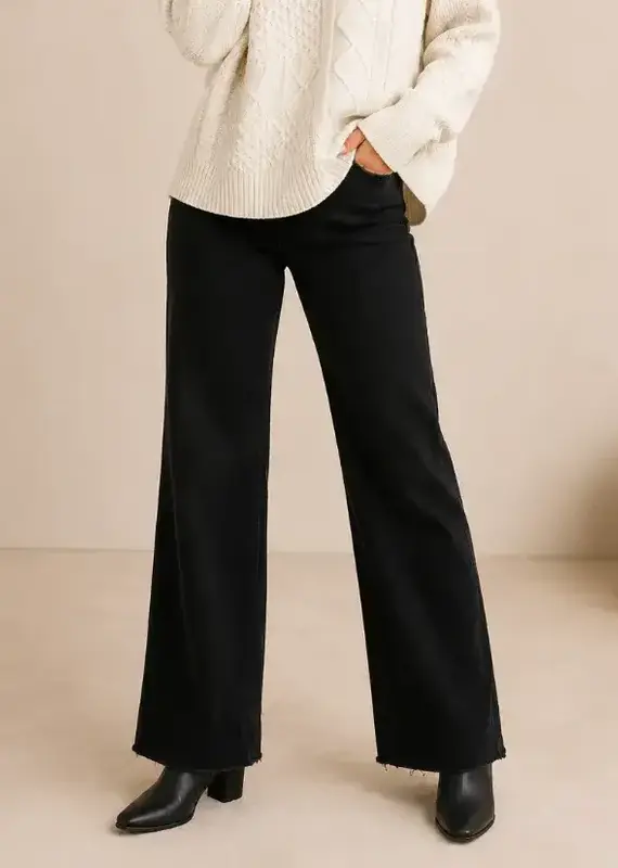 Wendy Wide Leg Fray Hem Jean