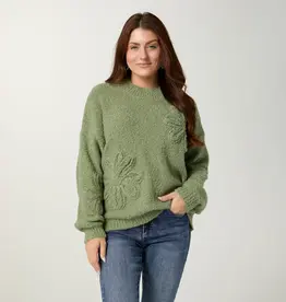 Liesel Sweater with Floral Applique