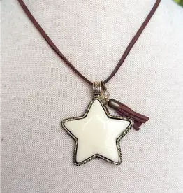 Star Chaser Short Necklace - Suede