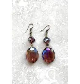 Carolina Earrings - Plum