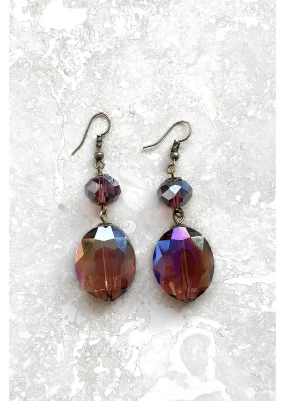 Carolina Earrings - Plum