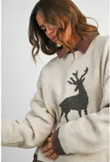 Reindeer Graphic Knit Sweater