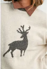 Reindeer Graphic Knit Sweater