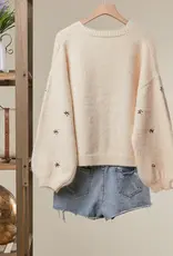 Candy Christmas Tree Embroidered Soft Cardigan