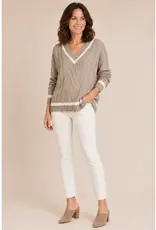 Hillary Neck Cable Knit Sweater