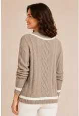 Hillary Neck Cable Knit Sweater
