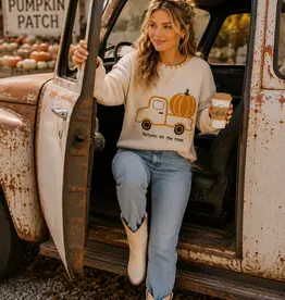 Autumn On the Road Pumpkin Sweater