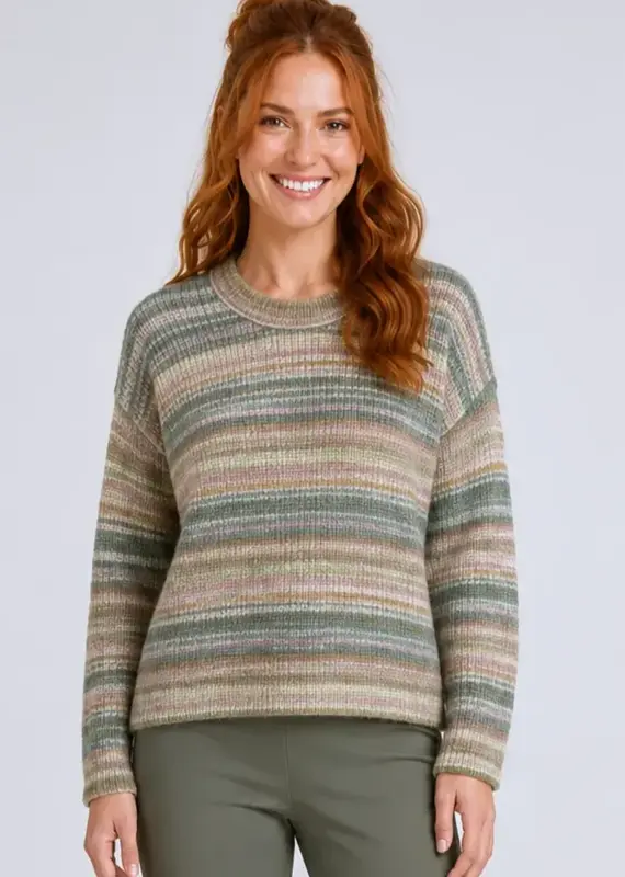 Striped Drop Shoulder Sweater