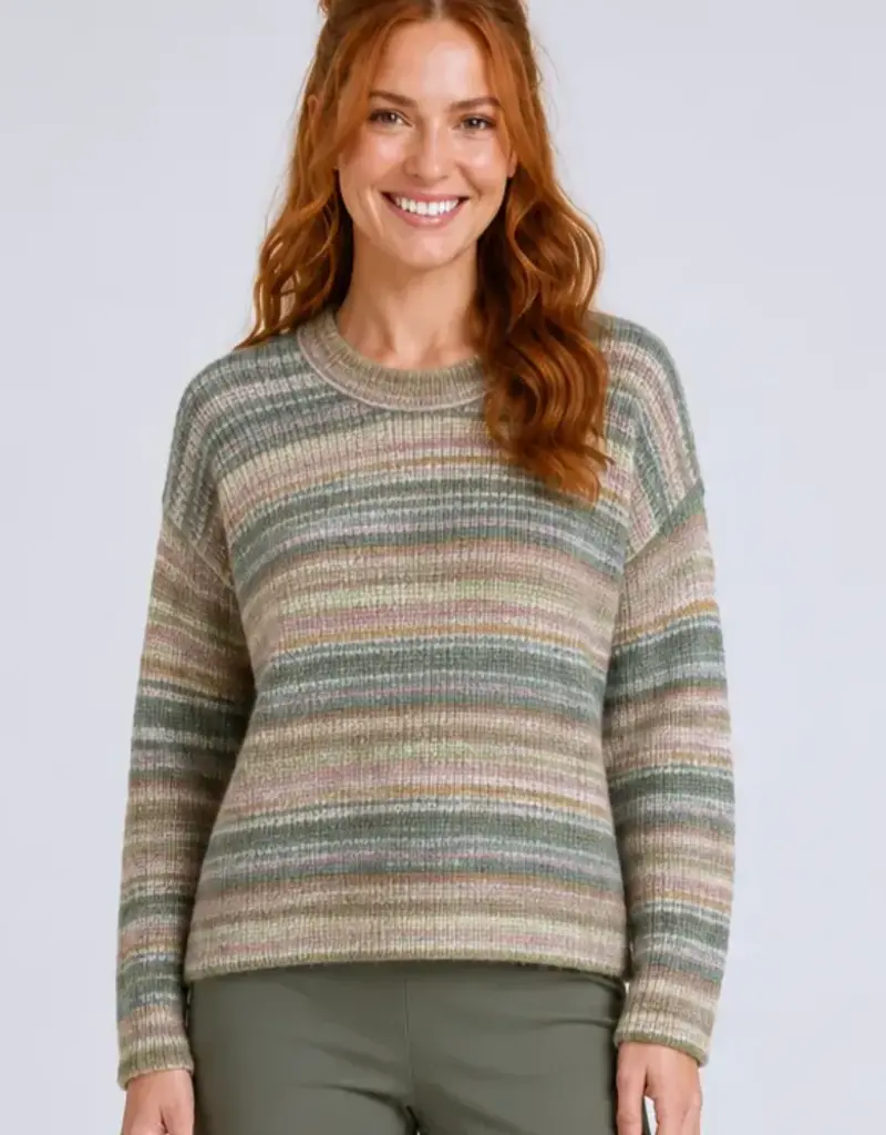 Striped Drop Shoulder Sweater