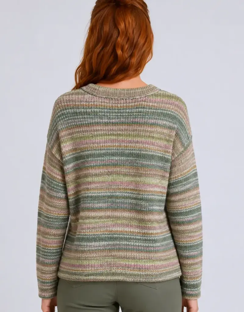 Striped Drop Shoulder Sweater