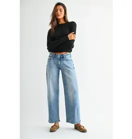 Laura Low-Rise Wide Ankle Baggy Fit