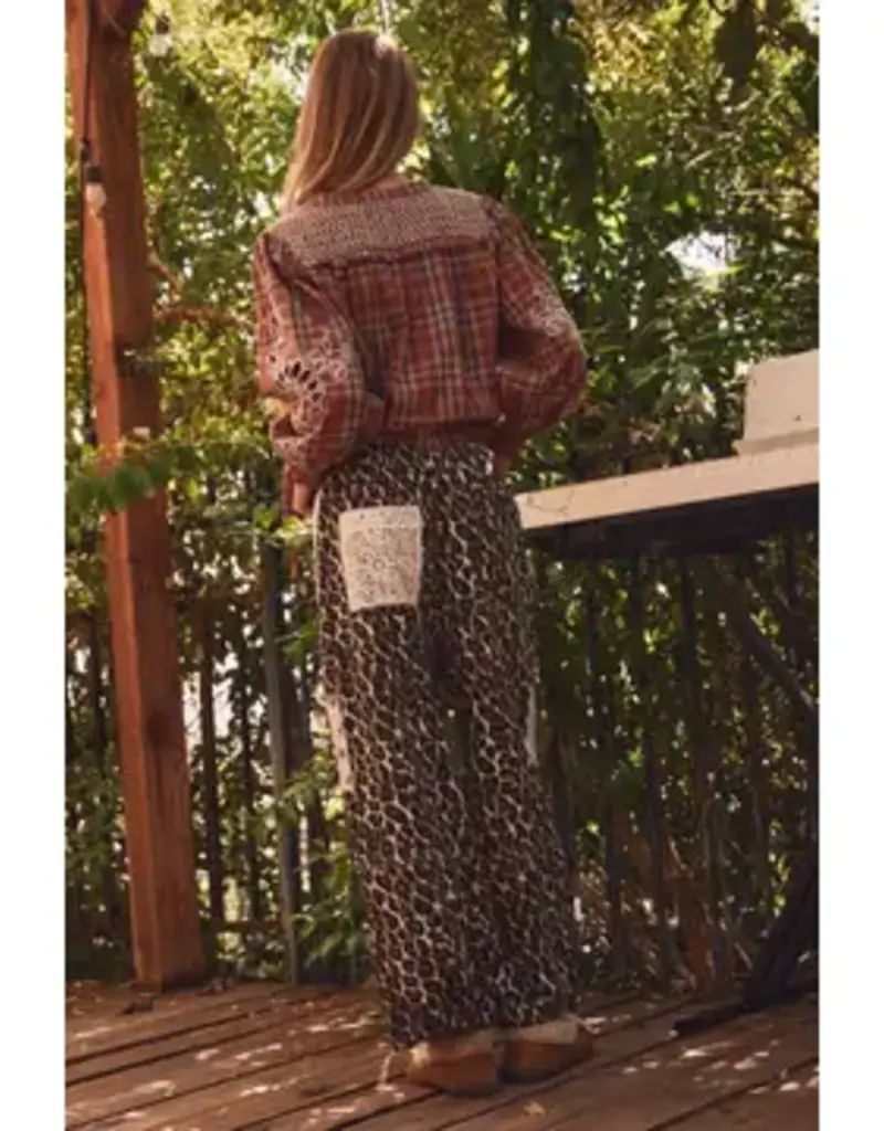 Paula Plaid Peasant Blouse