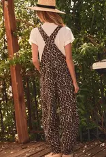 Liz Leopard Printed Patchwork Overall