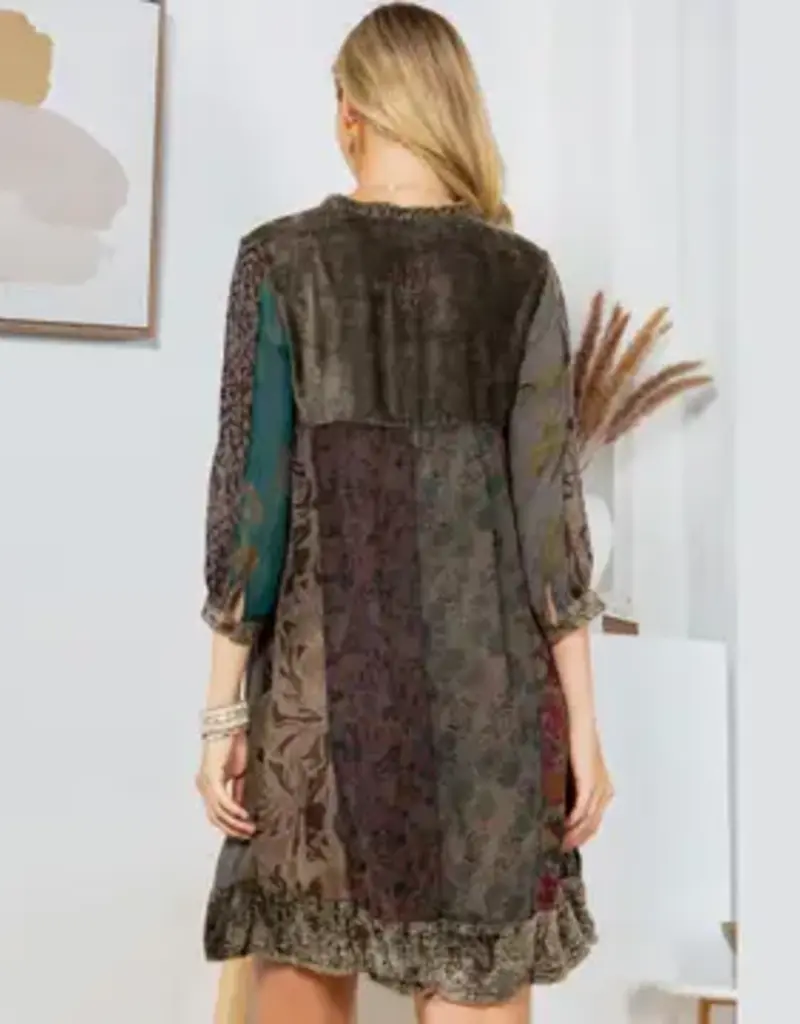 Chic Bohemian Stone-Washed Babydoll Dress