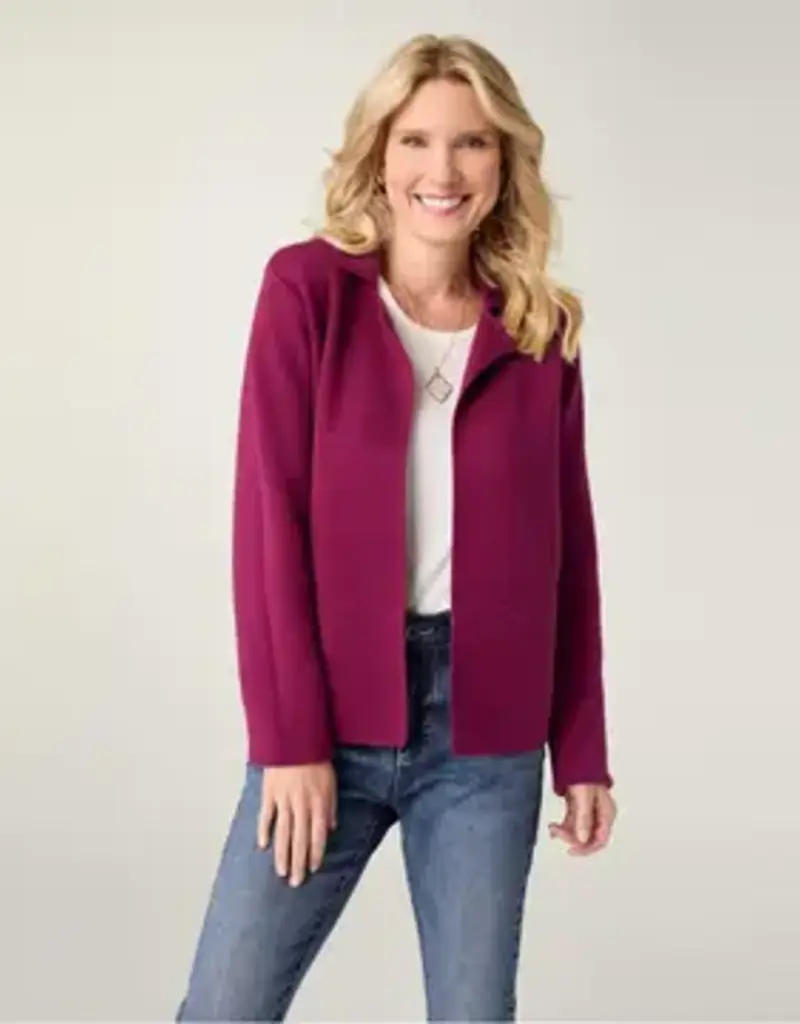 Heavenly-Luxe Notch Collar Cardigan