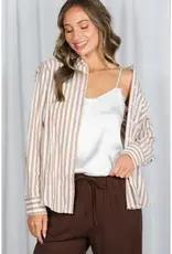 Trish Striped Collared Shirt