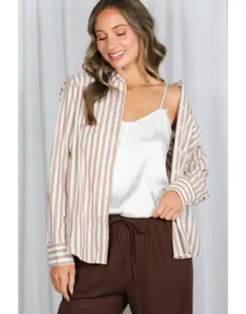 Trish Striped Collared Shirt
