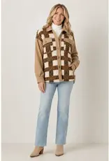 Sheila Plaid Sherpa & Corduroy Shacket
