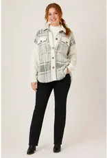 Sheila Plaid Sherpa & Corduroy Shacket