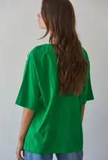 Game Day  Applique Oversized Cotton Top