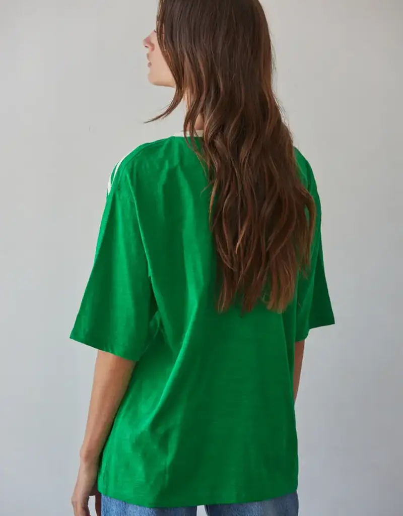 Game Day  Applique Oversized Cotton Top
