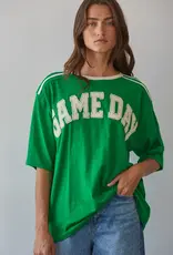 Game Day  Applique Oversized Cotton Top