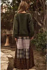 Felicia Flowy Mixed Plaid Patchwork Maxi Pants