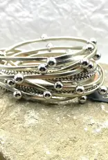 Boho Leather Wrap Bracelet Magnetic Clasp