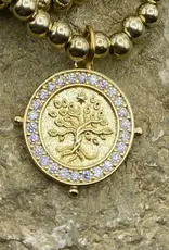 Tree of Life Gold Charm Bracelet