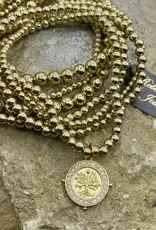 Tree of Life Gold Charm Bracelet