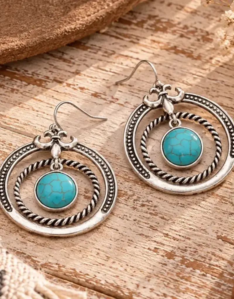 Desert Orbit - Blue Earrings