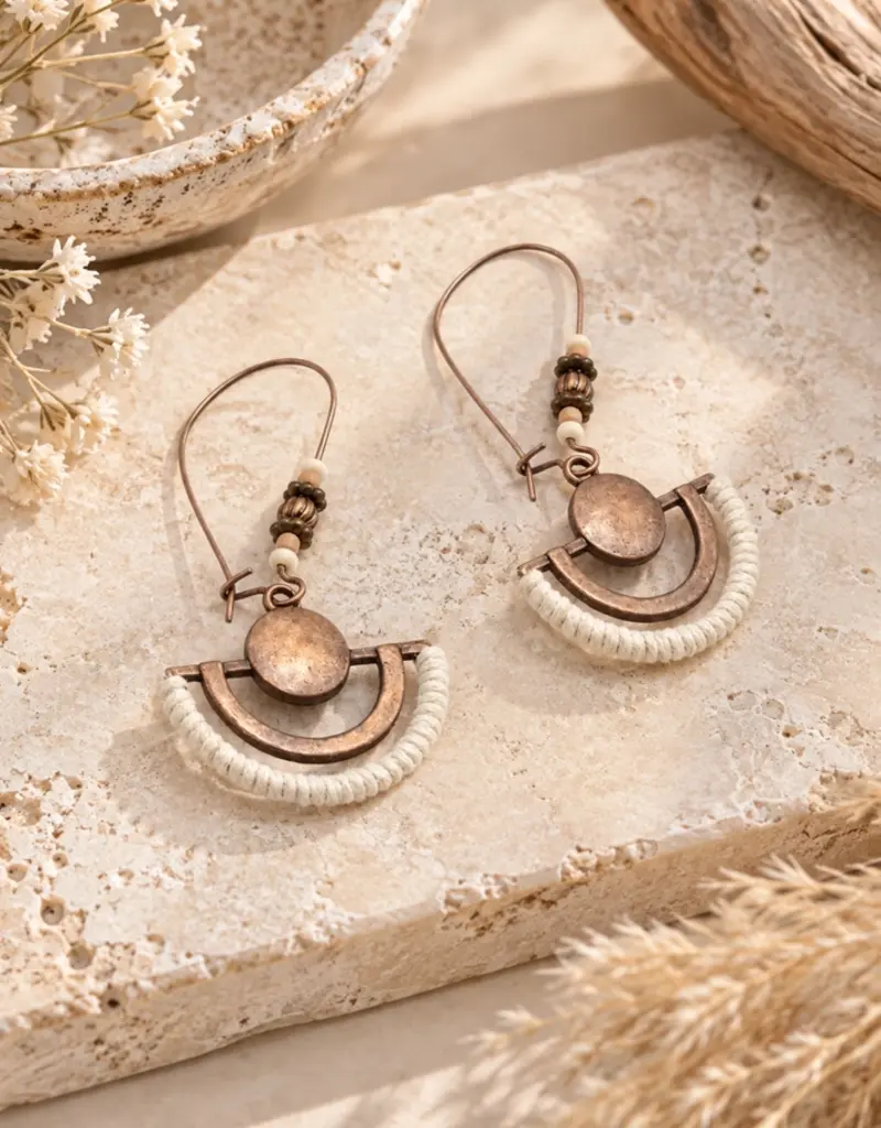 Nomad Moon - Copper Earrings