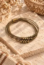 Sleek Harmony - Brass Bracelet