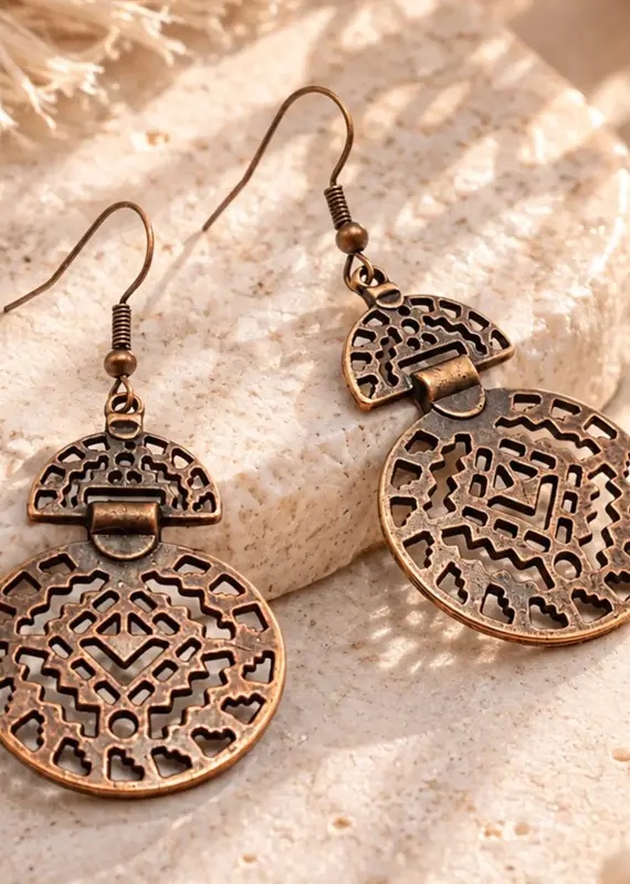 Terracotta Dreams - Copper Earrings