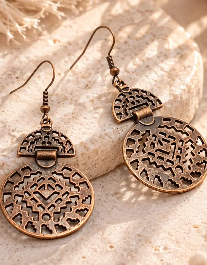 Terracotta Dreams - Copper Earrings