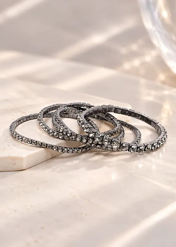 Twilight Veil - Hematite Bracelet