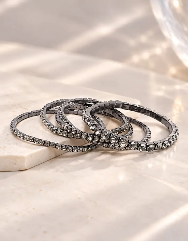 Twilight Veil - Hematite Bracelet