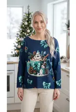 Cozy Christmas Snowman Mug Sweater