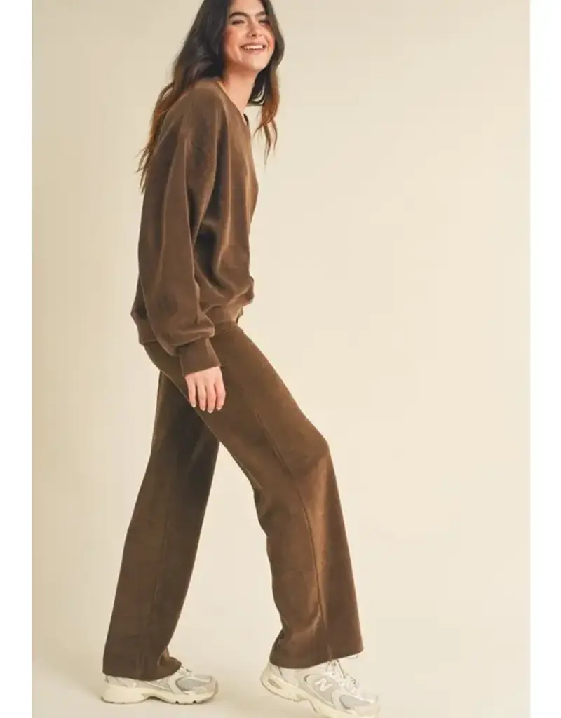 Rebecca Relaxed Ribbed Corduroy Matching Top & Pant Set
