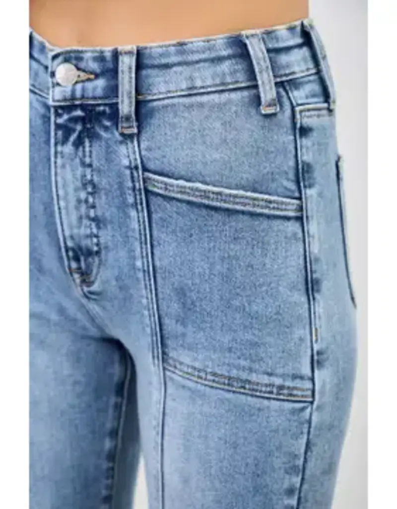 Holly High Rise Boot Cut with Seam Detail