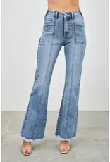 Holly High Rise Boot Cut with Seam Detail