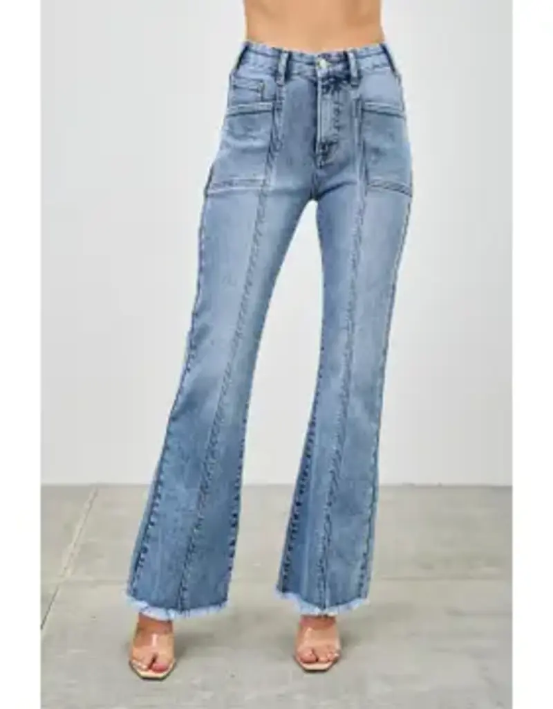 Holly High Rise Boot Cut with Seam Detail