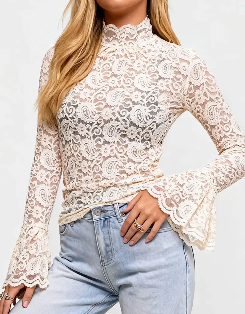 Lily Sheer Lace Layring Top