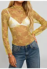 Lux Layering Floral Lace Mesh Top