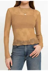 Lux Layering Floral Lace Mesh Top