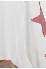 Everyday Lightweight Sweatshirt W/Star Patch Detail on Sleeves