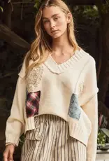 Kathy Patchwork Knit Sweater
